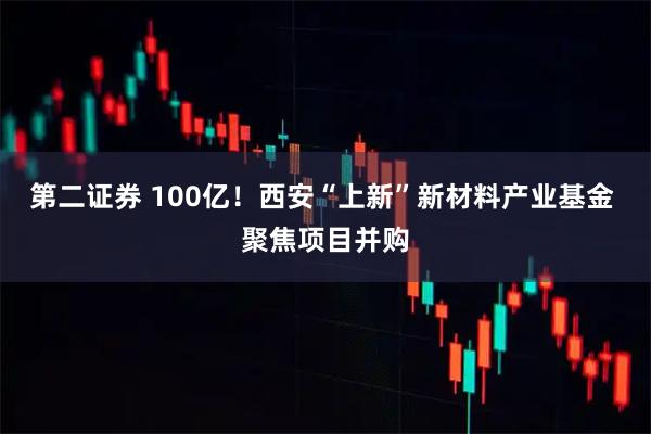 第二证券 100亿！西安“上新”新材料产业基金 聚焦项目并购